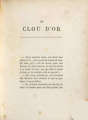 Le clou d'or