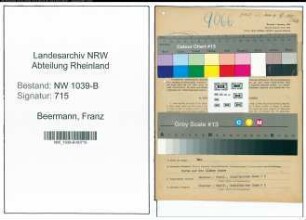 Entnazifizierung Franz Beermann , geb. 14.02.1895 (Lokfuehrer)
