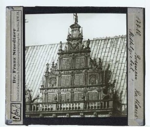Bremen, Rathaus : Außenansicht, Mittelgiebel