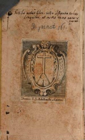 Manuale Notariorum bipartitum : Notariat-Hand-Büchlin