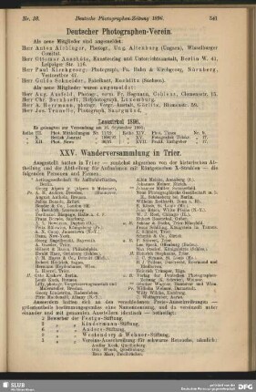 XXV. Wanderversammlung in Trier