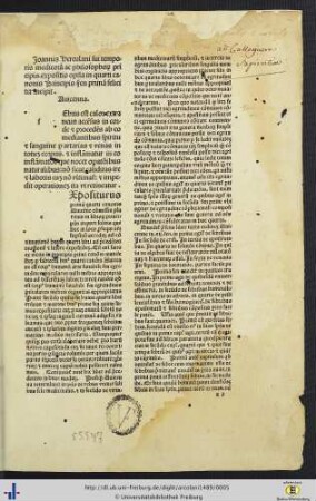 Besitzvermerke des Collegium S. Galli sowie des Collegium Sapientiae.