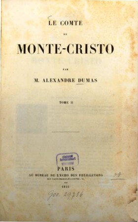 Le Comte de Monte-Cristo, 2