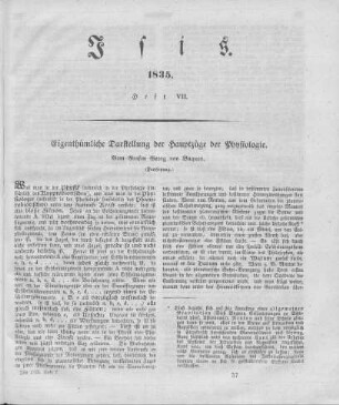 Eigenthümliche Darstellung der Hauptzüge der Physiologie / vom Grafen Georg von Buquoy