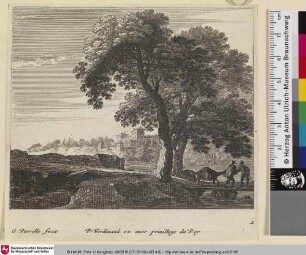 [Landschaft mit zwei Wanderern]