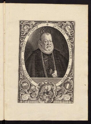 Quirinus Rechlinger in Radaw. Decimus Reip August. Duumvir.