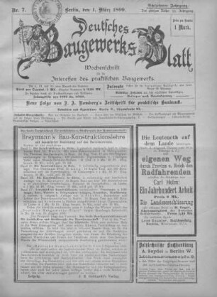 59. Jahrgang, Heft Nr. 7.