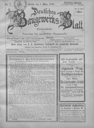 59. Jahrgang, Heft Nr. 7.