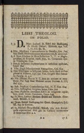 3-48, Libri Theolog. in Folio