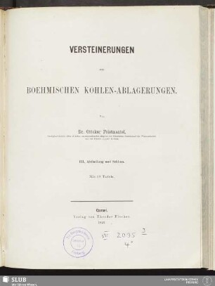 3: III. Abtheilung und Schluss : mit 18 Tafeln