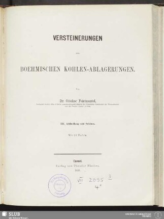 3: III. Abtheilung und Schluss : mit 18 Tafeln