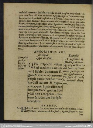 Aphorismus VIII.