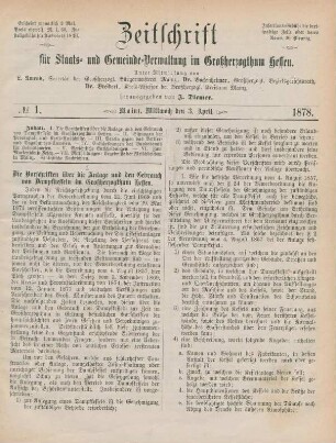 3. April 1878-26. März 1879 = No. 1-24