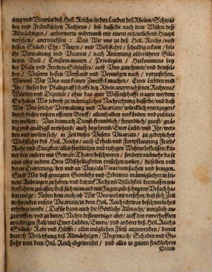 Churfürstl. Pfältzisches Notifications-Patent. Uff der Röm. Keys. Mayest. höchstseeligstes Ableiben dero zustehenden Reichs-Vicariats