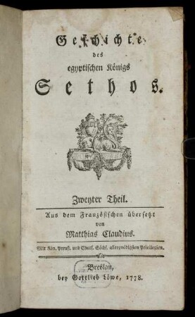 2: Geschichte des egyptischen Königs Sethos