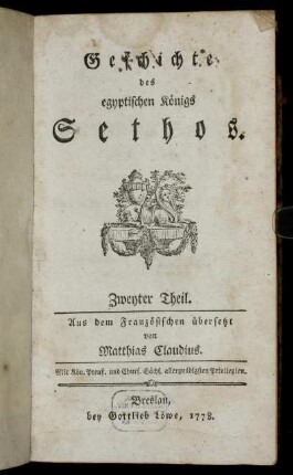 2: Geschichte des egyptischen Königs Sethos
