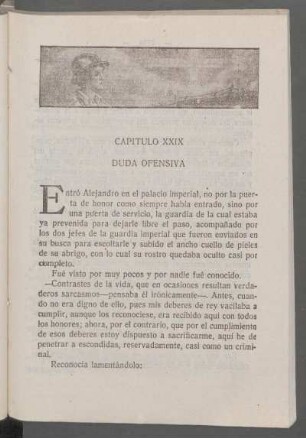 Capítulo XXIX - Duda ofensiva