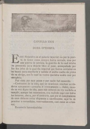 Capítulo XXIX - Duda ofensiva