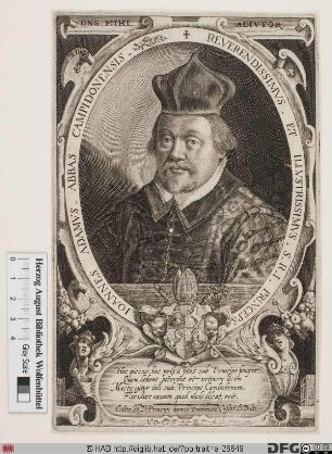 Bildnis Johann Adam (Renner von Almendingen), 1594-1607 Fürstabt von Kempten