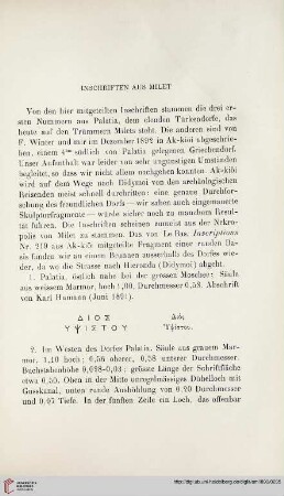 18: Inschriften aus Milet