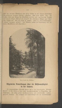 Allgemeine Bemerkungen über die Missionstätigkeit in der Sahara