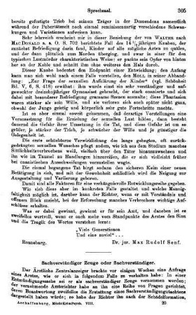 305-306, Sachverständiger Zeuge oder Sachverständiger