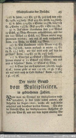 Der vierte Grund vom Multipliciren in gebrochenen Zahlen