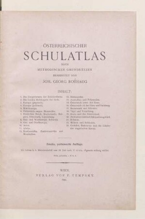 Österreichischer Schulatlas : nach methodischen Grundsätzen