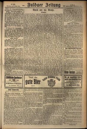 Zweite Ausgabe vom Sonntag, den 27. Mai 1928.