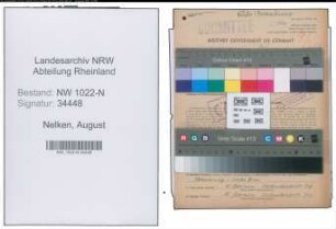 Entnazifizierung August Nelken , geb. 16.08.1890 (Arbeiter)