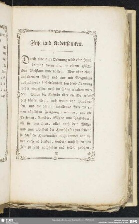 Fleiß und Arbeitsamkeit