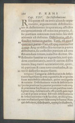 Cap. XXV. De Distributione.