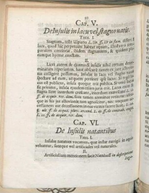 Cap. VI. De Insulis natantibus