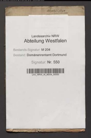 Erbpacht des Simon bei Lanstrop für Grundstücke der Landwehr