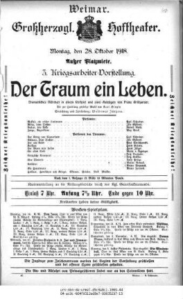 Der Traum ein Leben