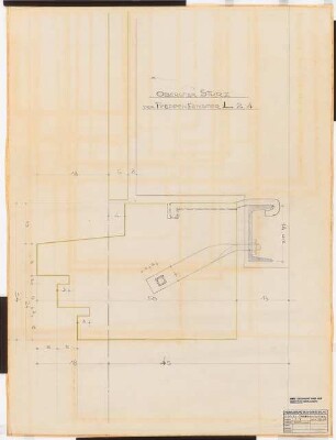 Reichsluftfahrtministerium, Berlin: Fassadendetail L2/L4 (Treppenfenstersturz) 1:1