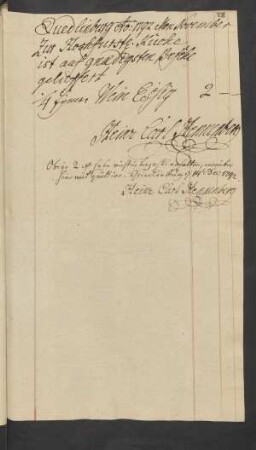 Quedlinburg A[nn]o: 1792 . Mon. November Zur Hochürstl. Küche ist auf gnaedigsten Befehl gelieffert ... Quedlinburg [den] 14. Dec: 1792