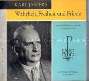 Rede Karl Japsers' zur Verleihung des Friedenspreises des Deutschen Buchhandels