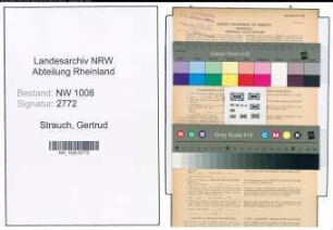 Entnazifizierung Gertrud Strauch , geb. 12.09.1915 ()