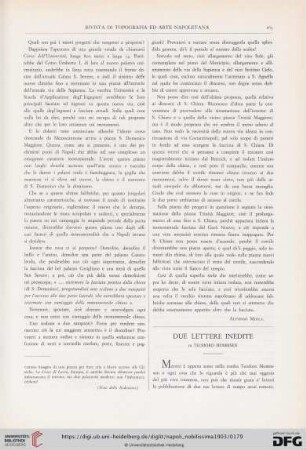 Due lettere inedite