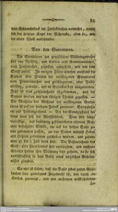 Von den Garnituren