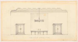 Schloss Posen, Posen Umbau: Arbeitszimmer des »Führers« 1.OG 1:20