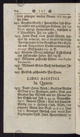 214-270, Libri Ascetici - Libri Practici