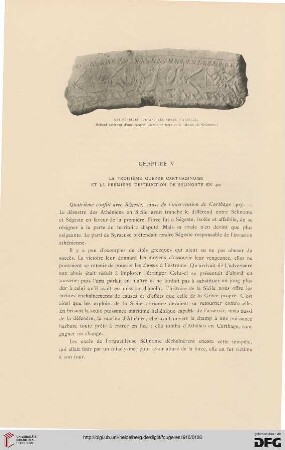 Chapitre V: La troisième guerre carthaginoise et la première destruction de Sélinonte en 409