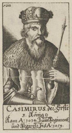 Bildnis von Casimirus I., König von Polen
