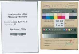 Entnazifizierung Willy Stahlbaum , geb. 29.05.1898 (Mechaniker)