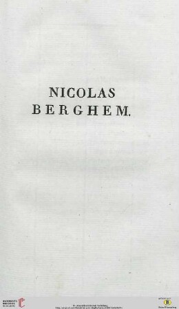 Nicolas Berghem