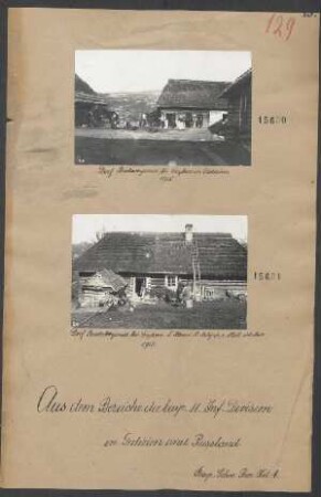 In Galizien und Rußland: Dorf Bialawyznia bei Grybon in Galizien 1915