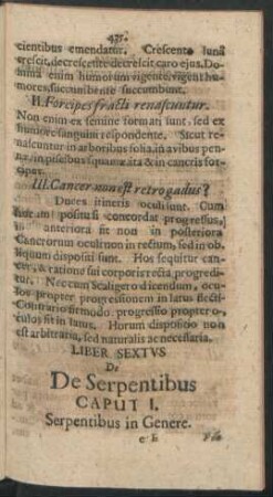 Caput I. Serpentibus in Genere
