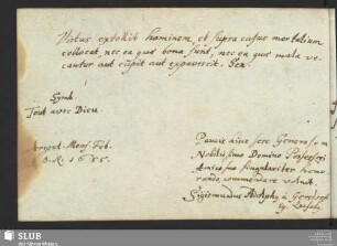 Bl. 166v: Sigismund Adolph von Gersdorff. Straßburg, 1655.